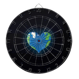 Erdherzpfeil Dartboard Dartscheibe