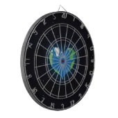 Erdherzpfeil Dartboard Dartscheibe (Vorderseite Links)