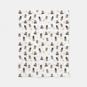 Erdhog-Tagesmuster Fleecedecke (Vorderseite)