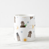 Erdhog-Tagesmuster Kaffeetasse (Mittel)