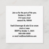 Erdhorn psychedelische Farben sehen Schatten Begleitkarte (Rückseite)