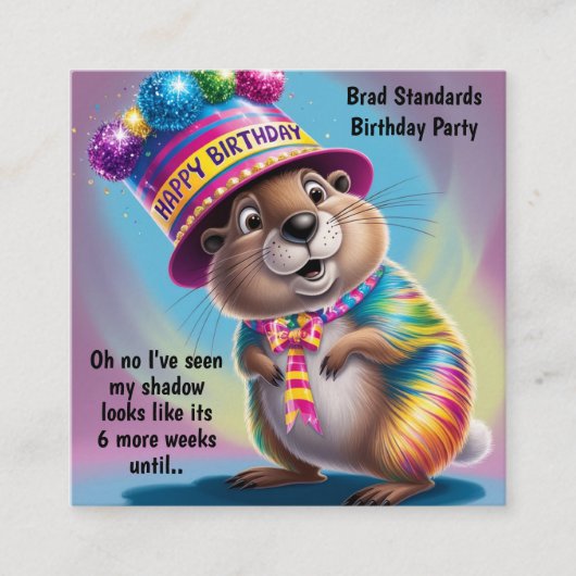 Erdhorn psychedelische Farben sehen Schatten Begleitkarte (Vorderseite)