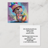 Erdhorn psychedelische Farben sehen Schatten Begleitkarte (Vorne/Hinten)