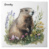 Erdhuhn Fliese (Vorderseite)