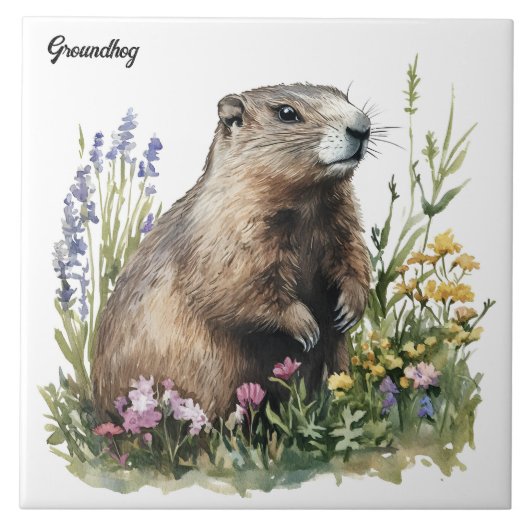 Erdhuhn Fliese (Vorderseite)