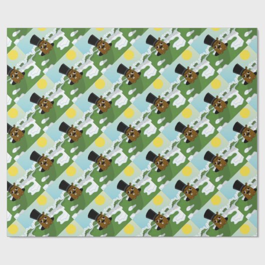 Erdhuhn Geschenkpapier (Flach)