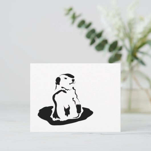 Erdhuhn Postkarte (Stehend Vorderseite)