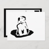 Erdhuhn Postkarte (Vorne/Hinten)