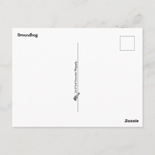 Erdhuhn Postkarte (Rückseite)