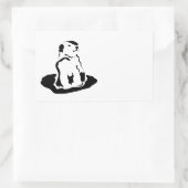 Erdhuhn Rechteckiger Aufkleber (Tasche)