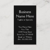 Erdhuhn Visitenkarte (Rückseite)