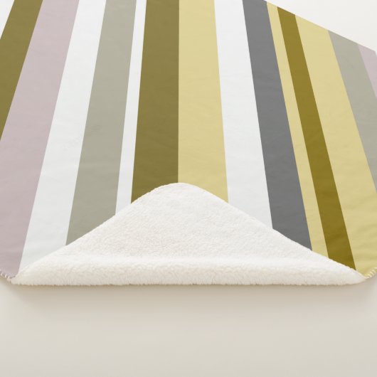 "Erdig", Rustikal Ähnliche Streifen-Muster-Decke Sherpadecke (3/4)