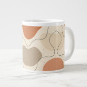 Erdige abstrakte Strömung Jumbo-Tasse (Vorderseite Rechts)