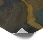 Erdige Achat-Geode Große Horizontale Wandkunst Poster (Ecke)