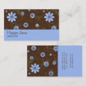 Erdige Blumen-Geschäfts-Karte Visitenkarte (Vorne/Hinten)