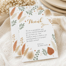 Erdige Boho Botanische Pampas Baby-Party