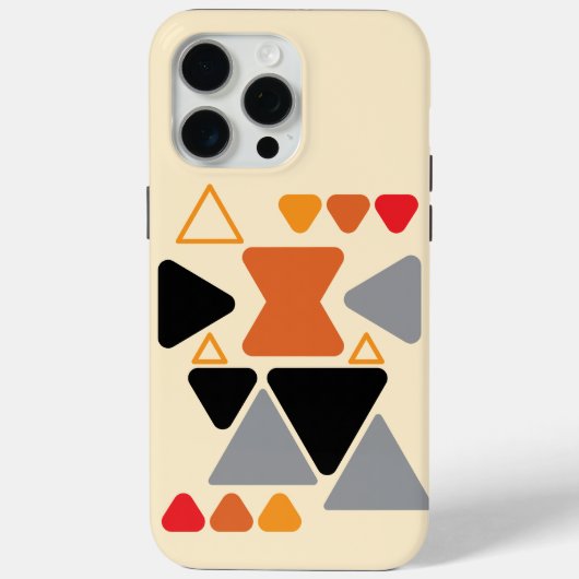 Erdige Boho-Creme-Handyhülle im Stil der Mitte des Case-Mate iPhone Hülle (Rückseite)