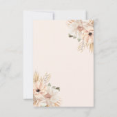 Erdige Boho-Ovalbogen-Blume Beige Antwort (Rückseite)