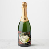 Erdige Eleganz Schaumweinetikett (Vorderseite)