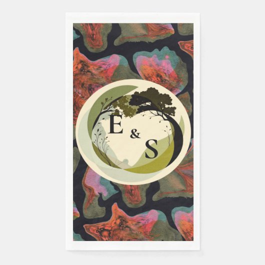 Erdige Eleganz Serviette (Vorderseite)