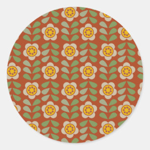 Erdige Farben Floral Sticker - Bloom & Stick