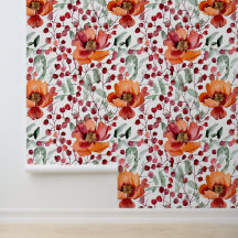 Erdige Farben, Herbstblumen Monogramm