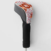 Erdige Farben, monogrammierte Herbstblumen Golf Headcover (angewinkelt)