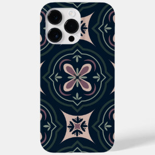 erdige farbene florale geometrische Fliesen Case-Mate iPhone 14 Pro Max Hülle
