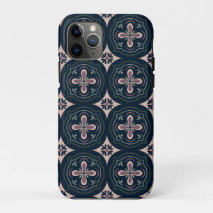 erdige farbene geometrische Blumenfliesen Case-Mate iPhone Hülle