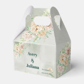 Erdige Farbtöne Blumen Boho Elegant Salbei Grün Geschenkschachtel (Vorderseite)