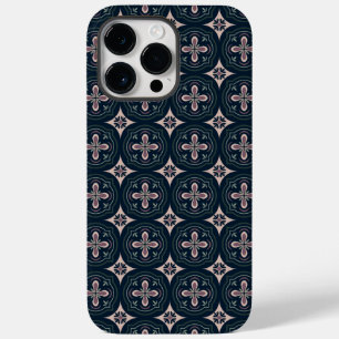 Erdige florale geometrische Fliesen Case-Mate iPhone 14 Pro Max Hülle