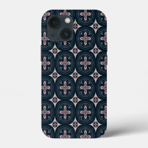 Erdige florale geometrische Kacheln Case-Mate iPhone Hülle