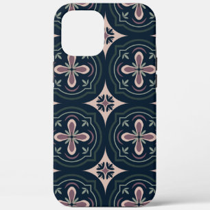 Erdige florale geometrische Kacheln Case-Mate iPhone Hülle