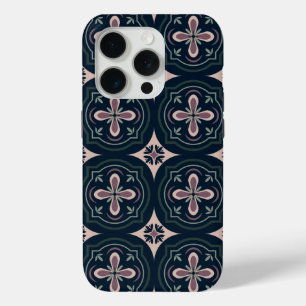 Erdige florale geometrische Kacheln Case-Mate iPhone Hülle