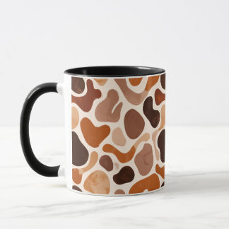 Erdige Fluid-Formen-Tasse – Minimalistischer abstr Tasse