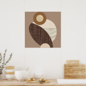 Erdige Formen Poster (Küche)