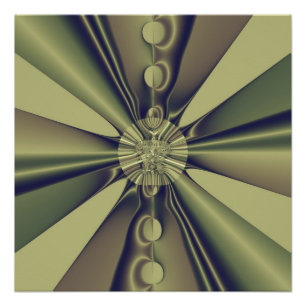 Erdige geometrische abstrakte moderne Kunst Poster