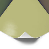 Erdige geometrische abstrakte moderne Kunst Poster (Ecke)