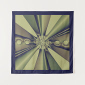 Erdige geometrische abstrakte moderne Kunst Wandteppich (Vorderseite (Horizontal))