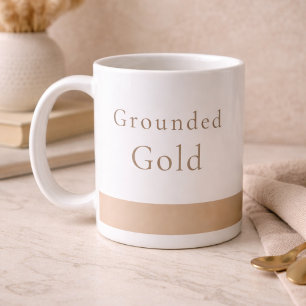 Erdige Goldene Ruhige Klassische Tasse, 330 ml Kaffeetasse