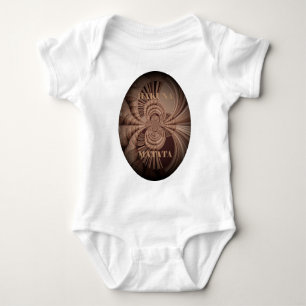 Erdige Hakuna Matata Kunst Druck Baby Strampler