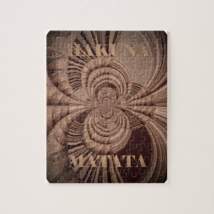 Erdige Hakuna Matata Kunst Druck Puzzle