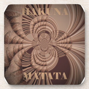 Erdige Hakuna Matata Kunst Druck Untersetzer