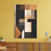 Erdige Harmonie Leinwanddruck (Insitu (Wohnzimmer))