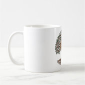 Erdige Mandala Baum des Lebens Tasse | Braun Grüne (Links)