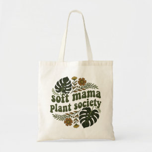 Erdige Monstera-Blätter Soft Mama Pflanze Liebhabe Tragetasche