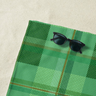 Erdige Olive-Gold-Karosthetik Strandtuch
