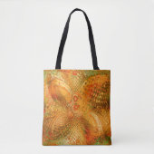 Erdige Orangentöne Paisley Tasche (Vorderseite)
