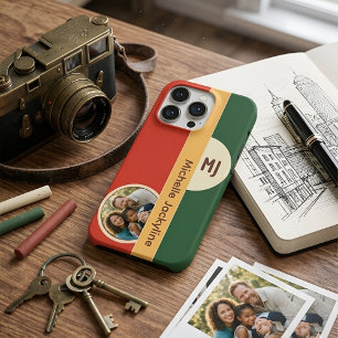 Erdige Retro 70er-Jahre-Farbenblock - Benutzerdefi iPhone 15 Pro Hülle