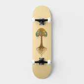 Erdige Robuste Baum des Lebens Unisex Skateboard (Vorderseite)